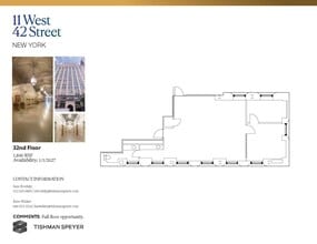 11 W 42nd St, New York, NY for lease Floor Plan- Image 1 of 1