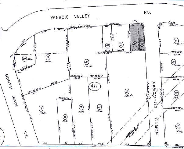 587 Ygnacio Valley Rd, Walnut Creek, CA à louer - Plan cadastral - Image 3 de 3