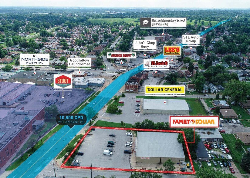 6440 W Florissant Ave, Saint Louis, MO à louer - Photo du bâtiment - Image 3 de 4