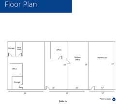 424 1/2 24th St, Bakersfield, CA à louer Plan d’étage- Image 1 de 1