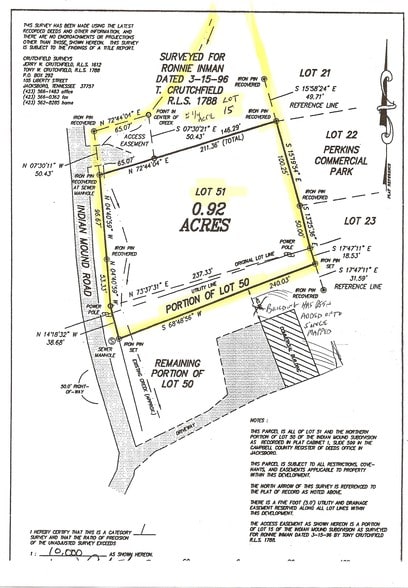 Mt Perkins Lane, LaFollette, TN for sale - Plat Map - Image 3 of 7
