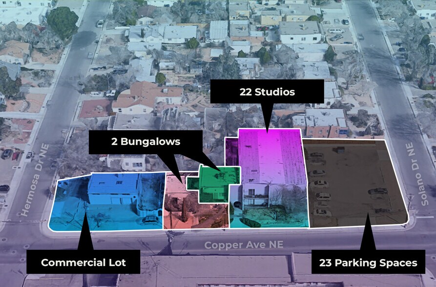 200 Hermosa Dr NE, Albuquerque, NM à vendre - Aérien - Image 3 de 33
