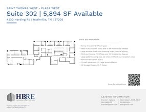 4230 Harding Rd, Nashville, TN à louer Plan de site- Image 1 de 1
