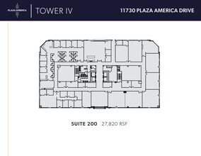 11700 Plaza America Dr, Reston, VA à louer Plan d’étage- Image 1 de 1