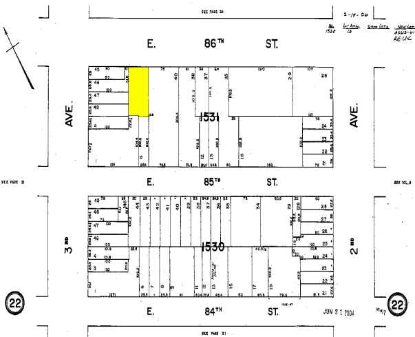 206-208 E 86th St, New York, NY à louer - Plan cadastral - Image 2 de 10