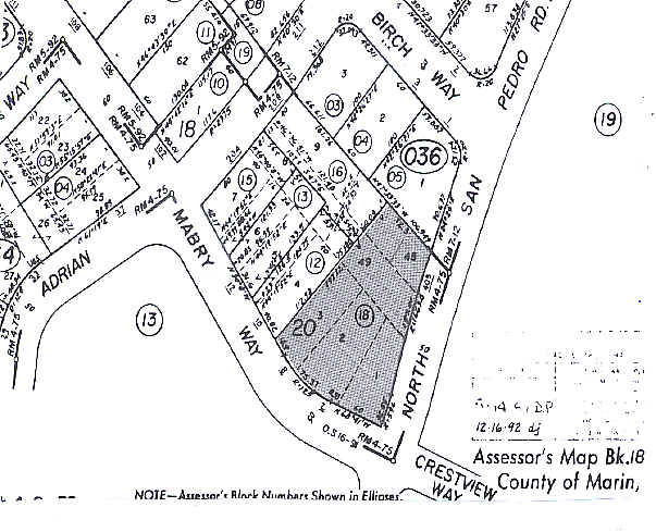 405 N San Pedro Rd, San Rafael, CA for sale - Plat Map - Image 2 of 18