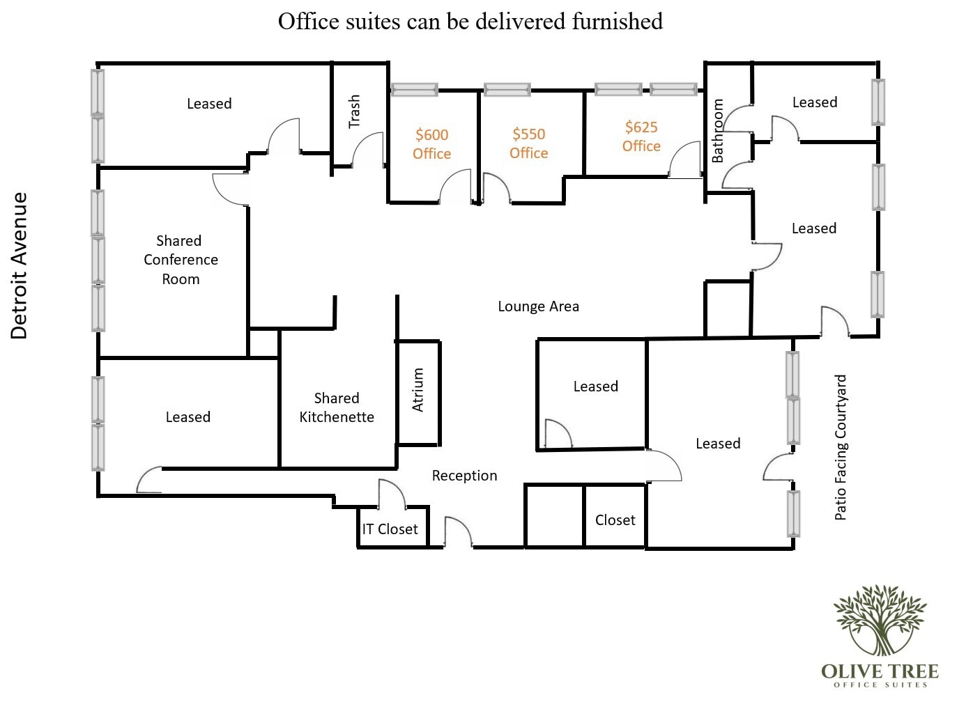 15612-15618 Detroit Ave, Lakewood, OH for lease Interior Photo- Image 1 of 6