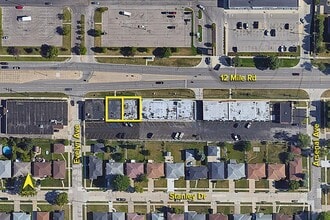 8226-8236 E 12 Mile Rd, Warren, MI - Aerial  map view
