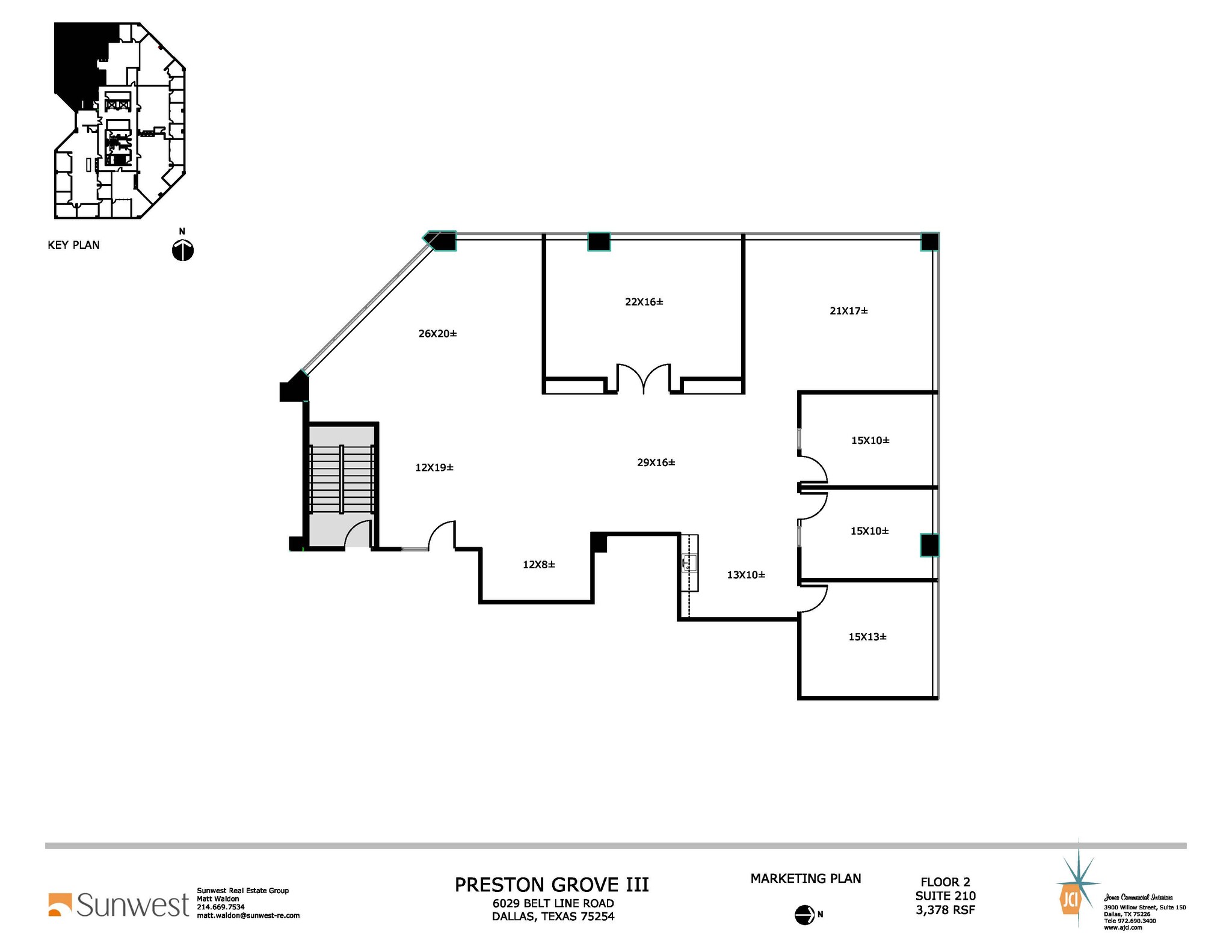 6009 Belt Line Rd, Dallas, TX à louer Plan d  tage- Image 1 de 9