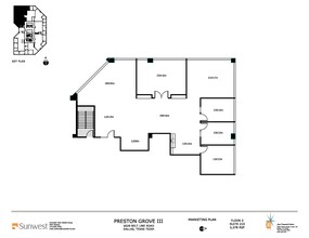 6009 Belt Line Rd, Dallas, TX à louer Plan d  tage- Image 1 de 9