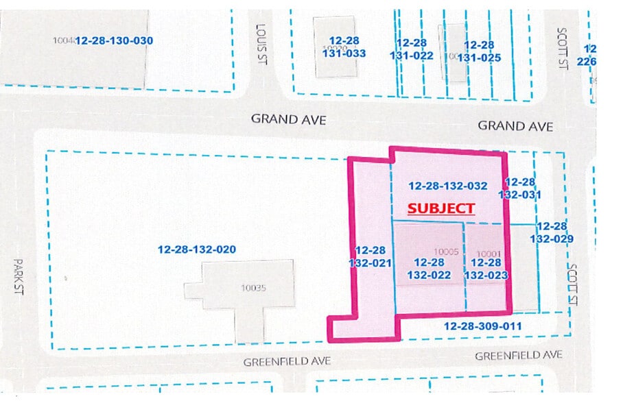 10005-10015 Grand Ave, Franklin Park, IL for lease - Plat Map - Image 3 of 12