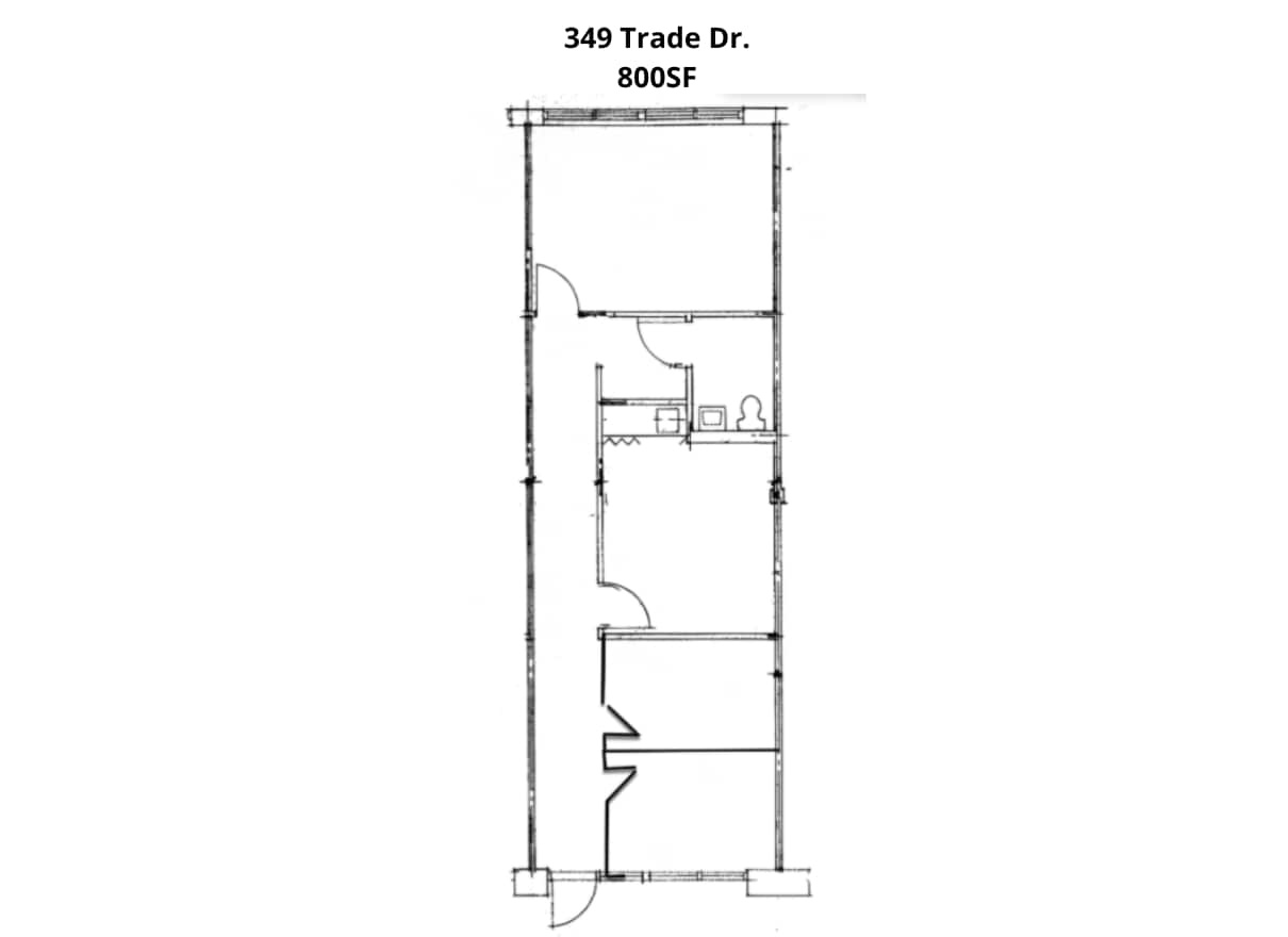 337-375 Trane Ln, Knoxville, TN à louer Plan d’étage- Image 1 de 1