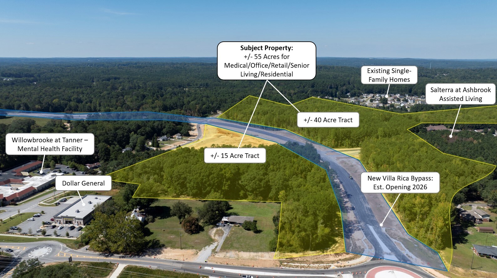 1020 Dallas Highway, Villa Rica, GA for sale Aerial- Image 1 of 3