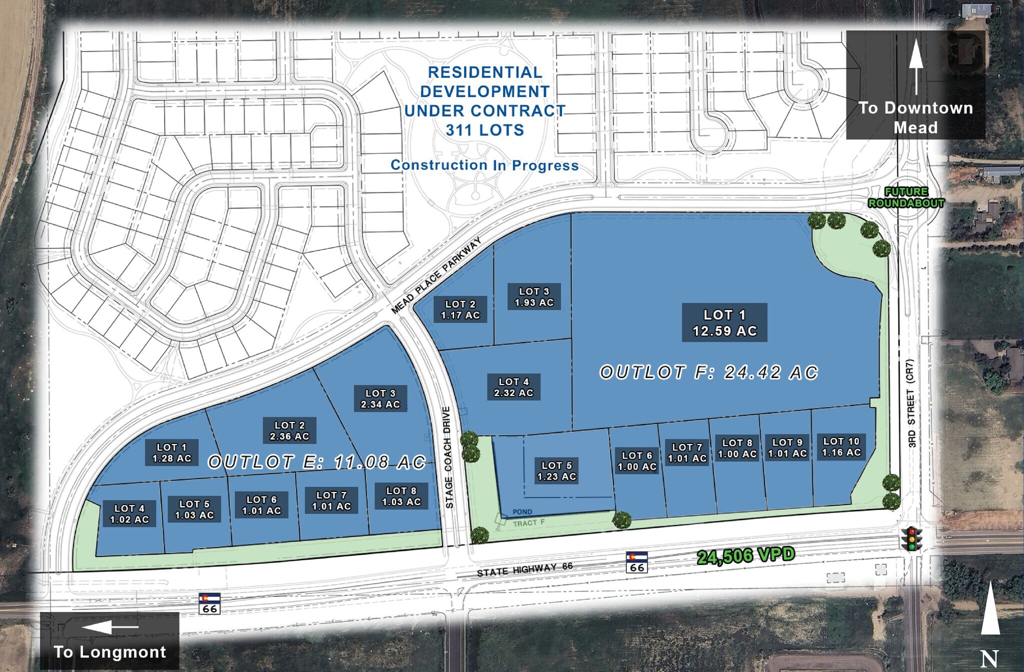 NWC Highway 66 & County Rd 7, Mead, CO à vendre Plan de site- Image 1 de 3