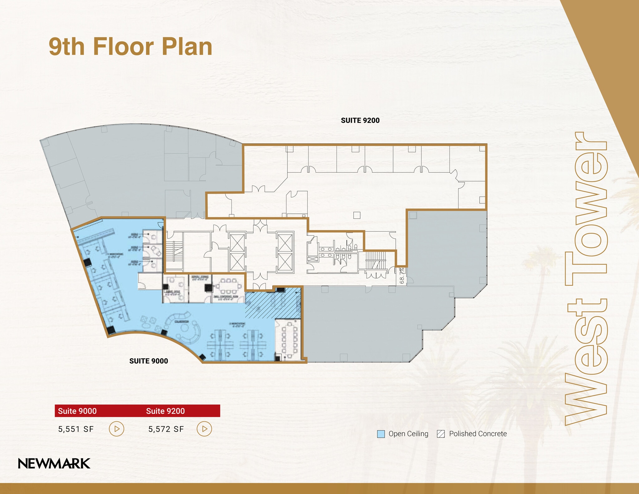 5000 Birch St, Newport Beach, CA à louer Plan d’étage- Image 1 de 1