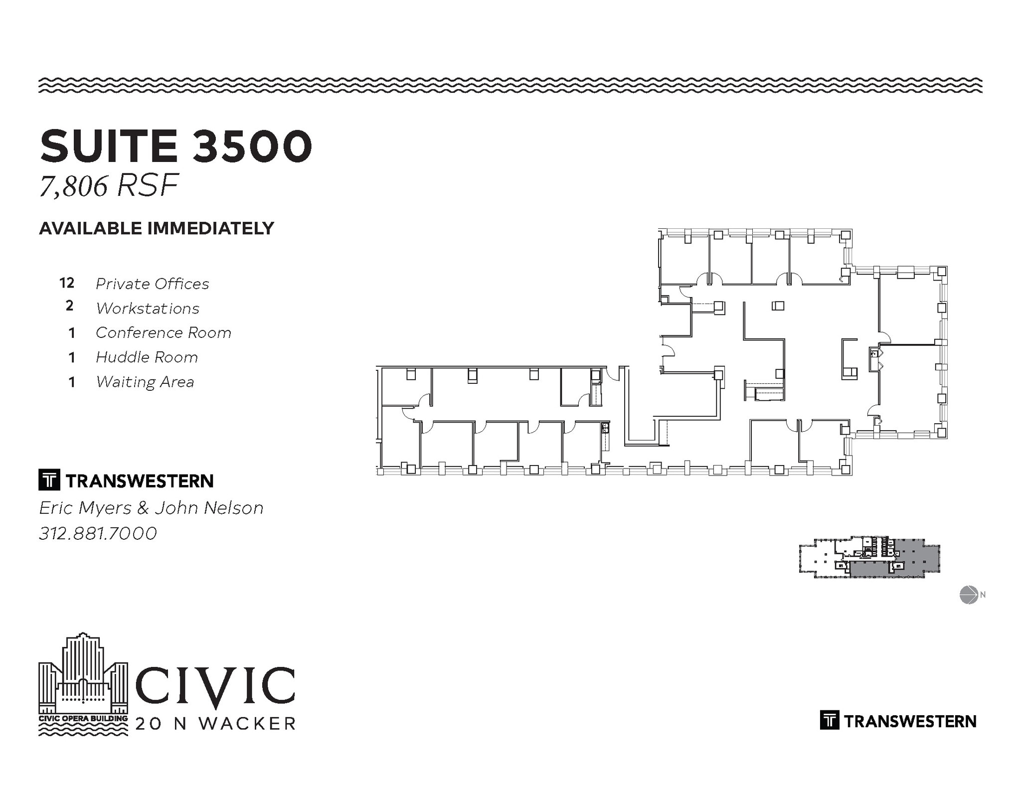 20 N Wacker Dr, Chicago, IL à louer Plan d’étage- Image 1 de 1