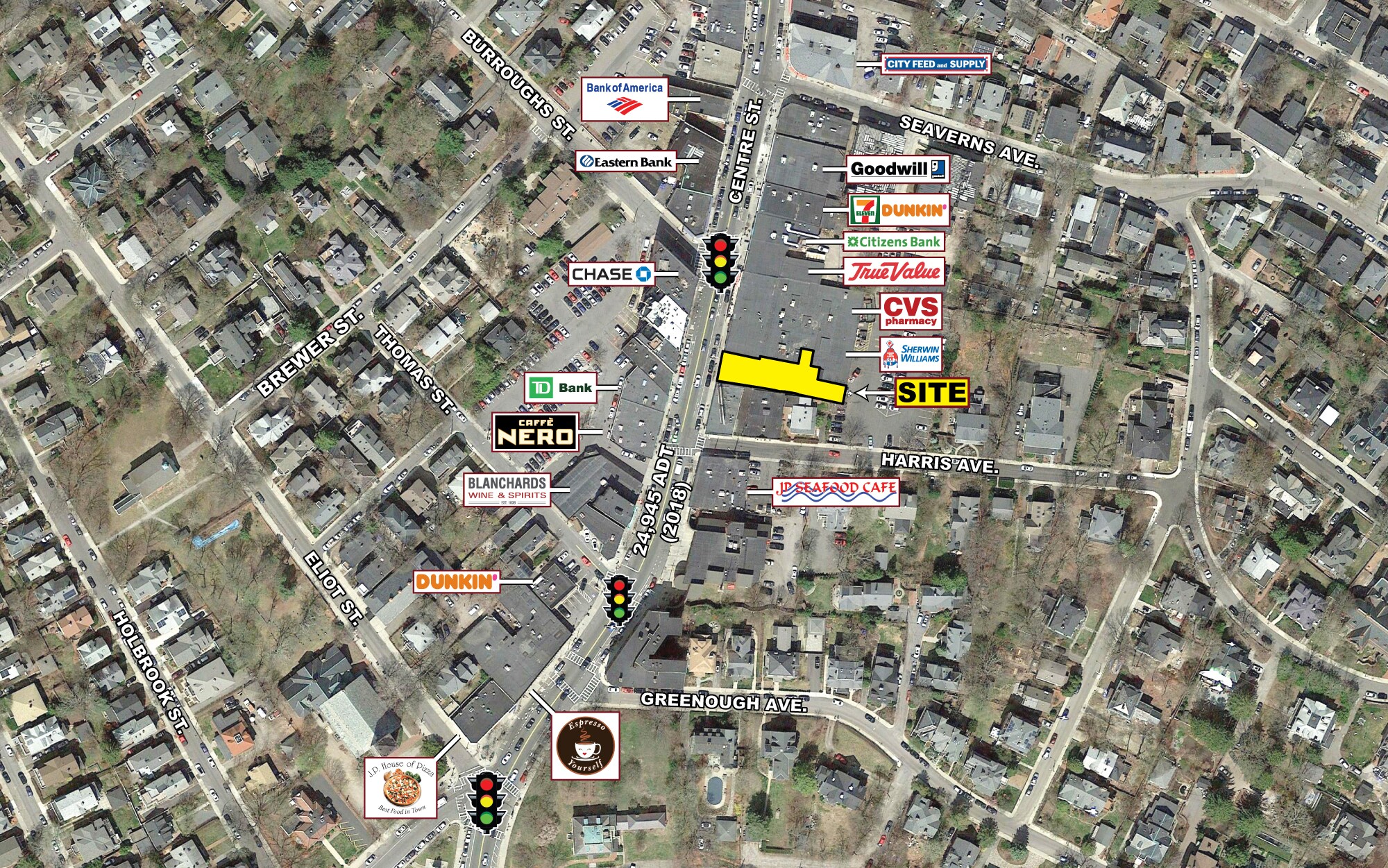 702-718 Centre St, Jamaica Plain, MA for lease Building Photo- Image 1 of 4