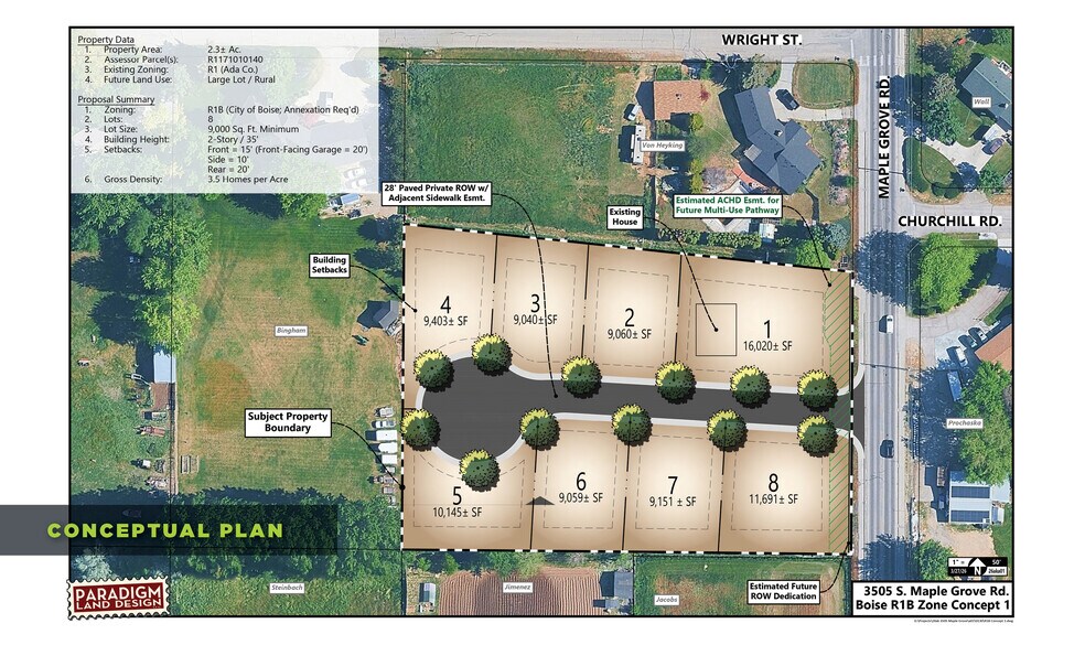 3505 S Maple Grove Rd, Boise, ID à vendre - Plan de site - Image 3 de 6