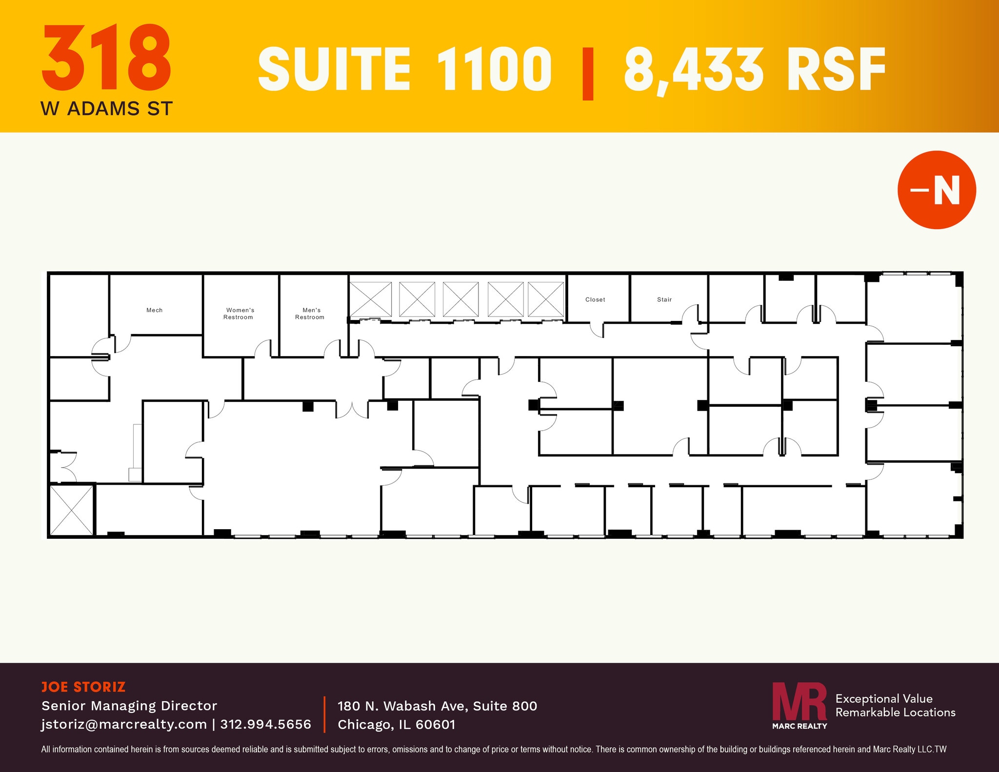 318 W Adams St, Chicago, IL à louer Plan d’étage- Image 1 de 12