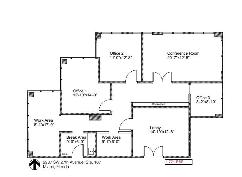 2937 SW 27th Ave, Coconut Grove, FL for lease Floor Plan- Image 1 of 1