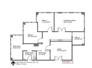 2937 SW 27th Ave, Coconut Grove, FL for lease Floor Plan- Image 1 of 1
