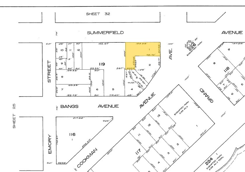 511 Cookman Ave, Asbury Park, NJ à vendre - Plan cadastral - Image 2 de 5