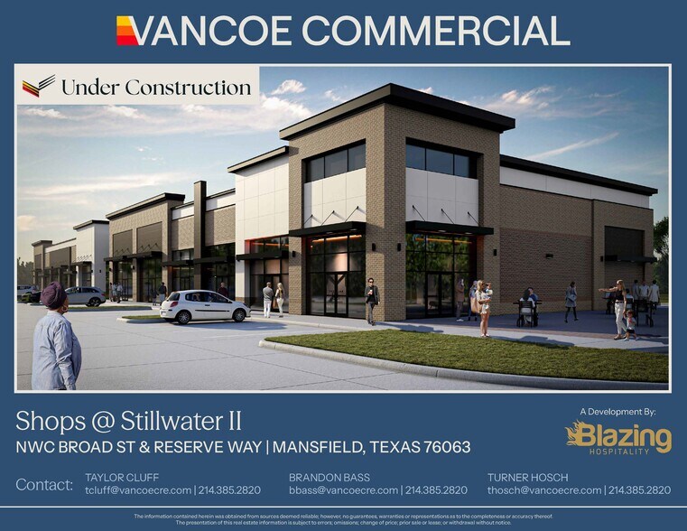 NWC of Broad St & Reserve Way, Mansfield, TX à louer - Photo du bâtiment - Image 1 de 9