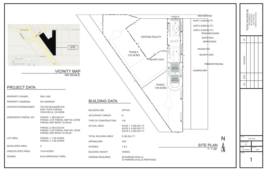 Dillon & Avenue 48, Coachella, CA à vendre - Plan de site - Image 3 de 3