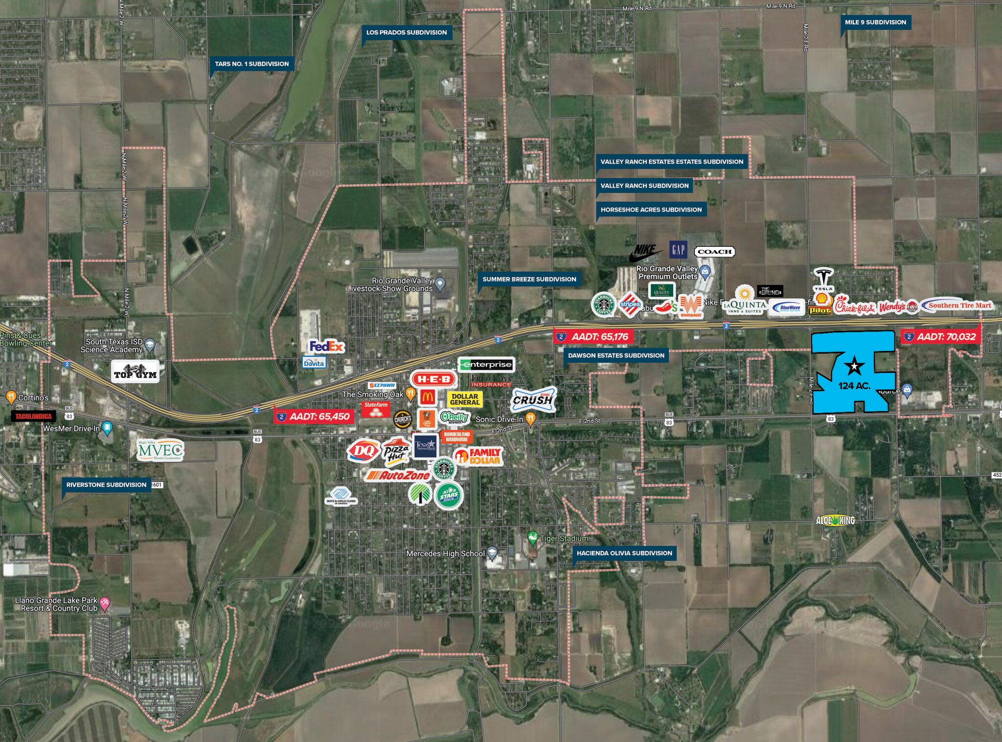 E EXPWY 83, Mercedes, TX à vendre Photo principale- Image 1 de 2