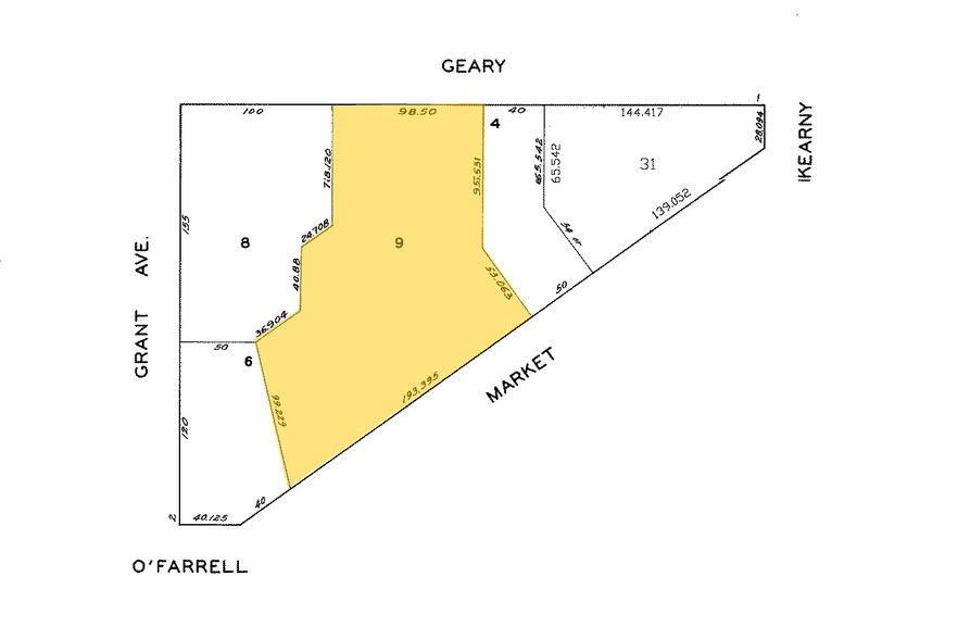 49-55 Geary St, San Francisco, CA à louer - Plan cadastral - Image 3 de 4