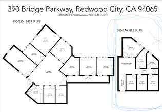 370-390 Bridge Pky, Redwood City, CA à louer Plan d’étage- Image 1 de 1