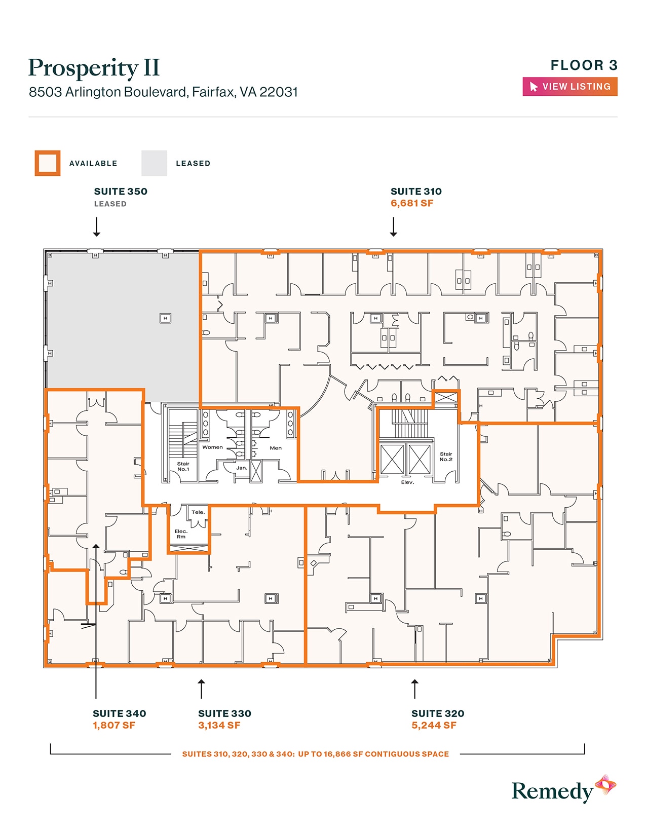 8501 Arlington Blvd, Merrifield, VA for lease Floor Plan- Image 1 of 1