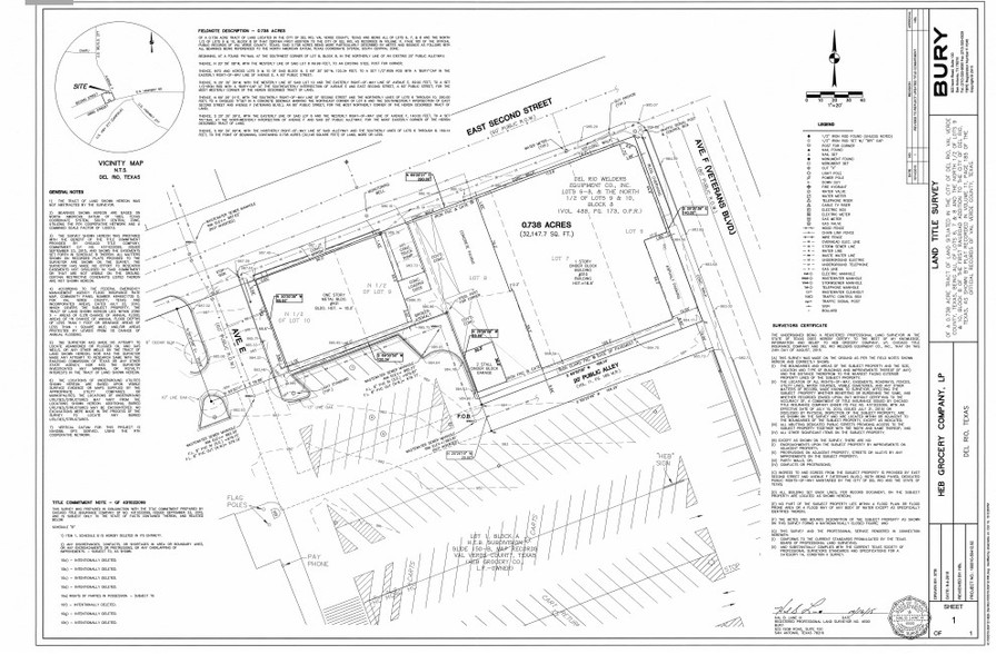 HEB Pad Site, Del Rio, TX for lease - Plat Map - Image 2 of 2