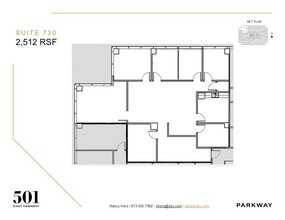 501 E Kennedy Blvd, Tampa, FL à louer Plan d  tage- Image 1 de 1