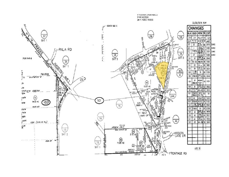 447-475 College Blvd, Oceanside, CA à louer - Plan cadastral - Image 1 de 1