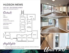 1700 Blanshard St, Victoria, BC for lease Floor Plan- Image 1 of 2