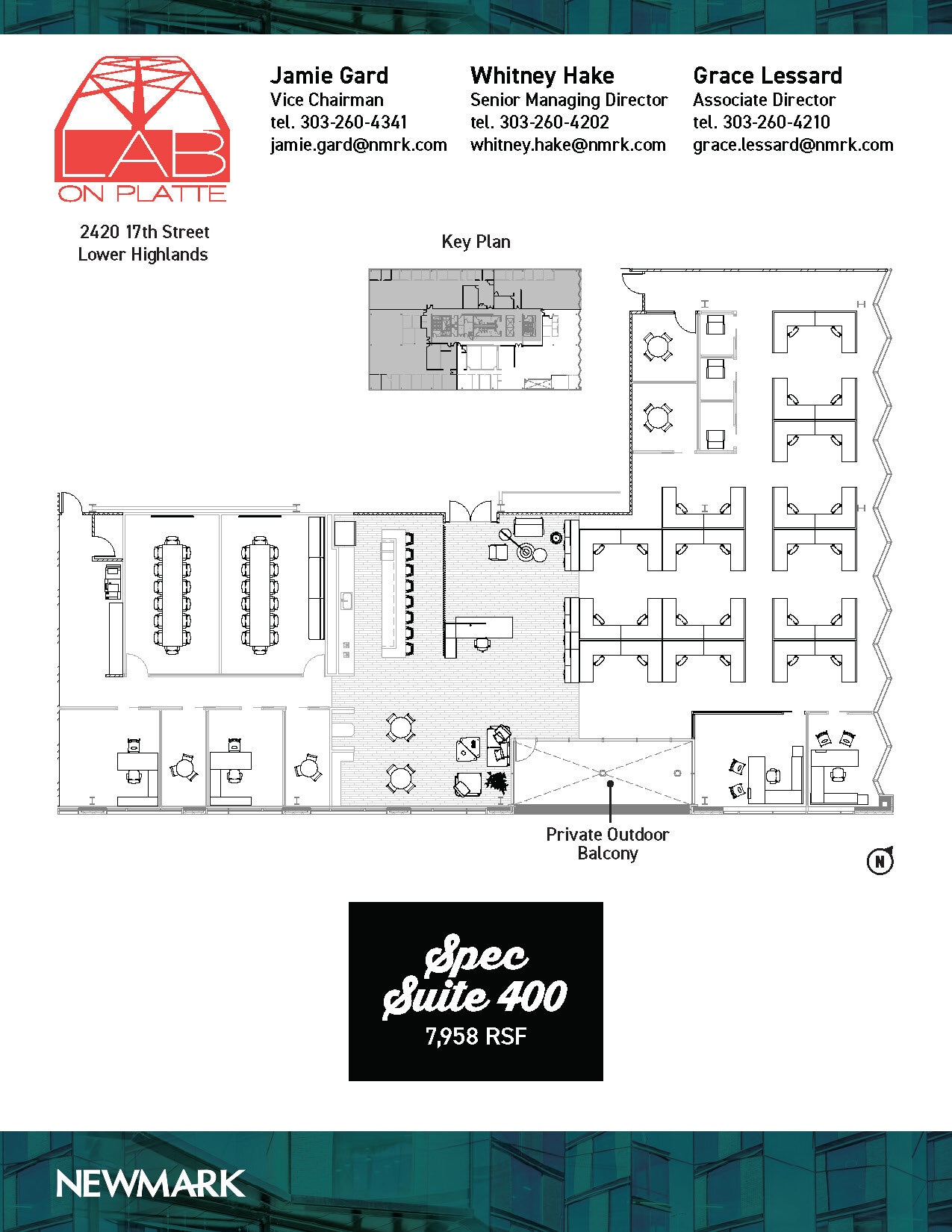 2420 17th St, Denver, CO à louer Plan d’étage- Image 1 de 2