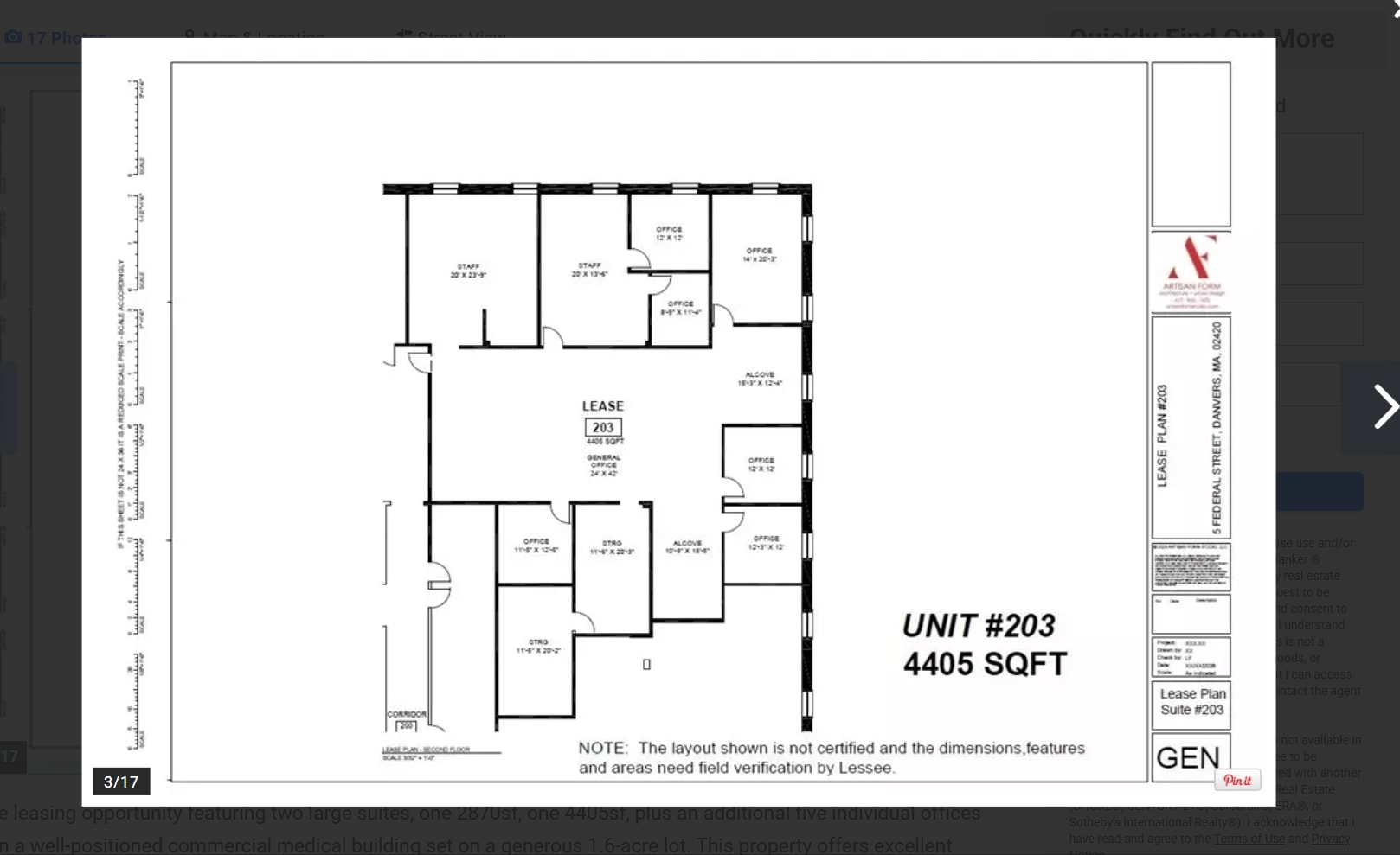 5 Federal St, Danvers, MA à louer Plan d’étage- Image 1 de 1