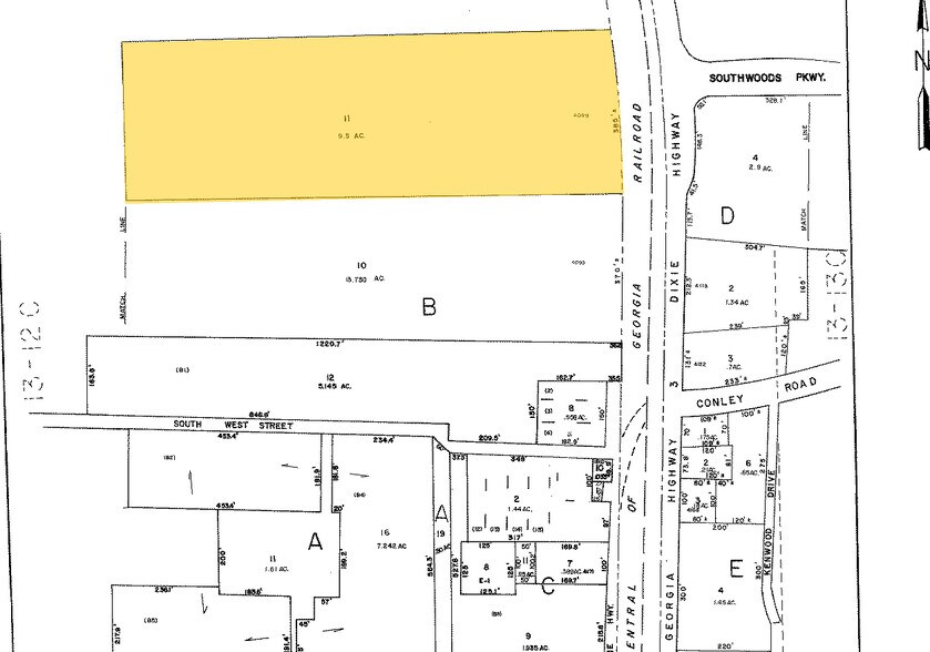 4099 Old Dixie Hwy, Atlanta, GA à louer - Plan cadastral - Image 3 de 8