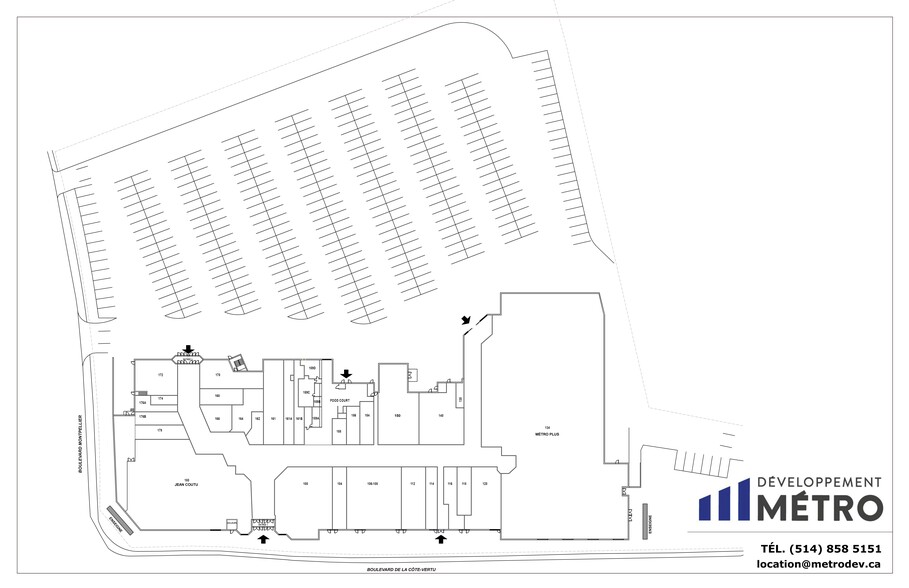 740 Boul de la Côte-Vertu, Montréal, QC à louer - Plan de site - Image 2 de 23