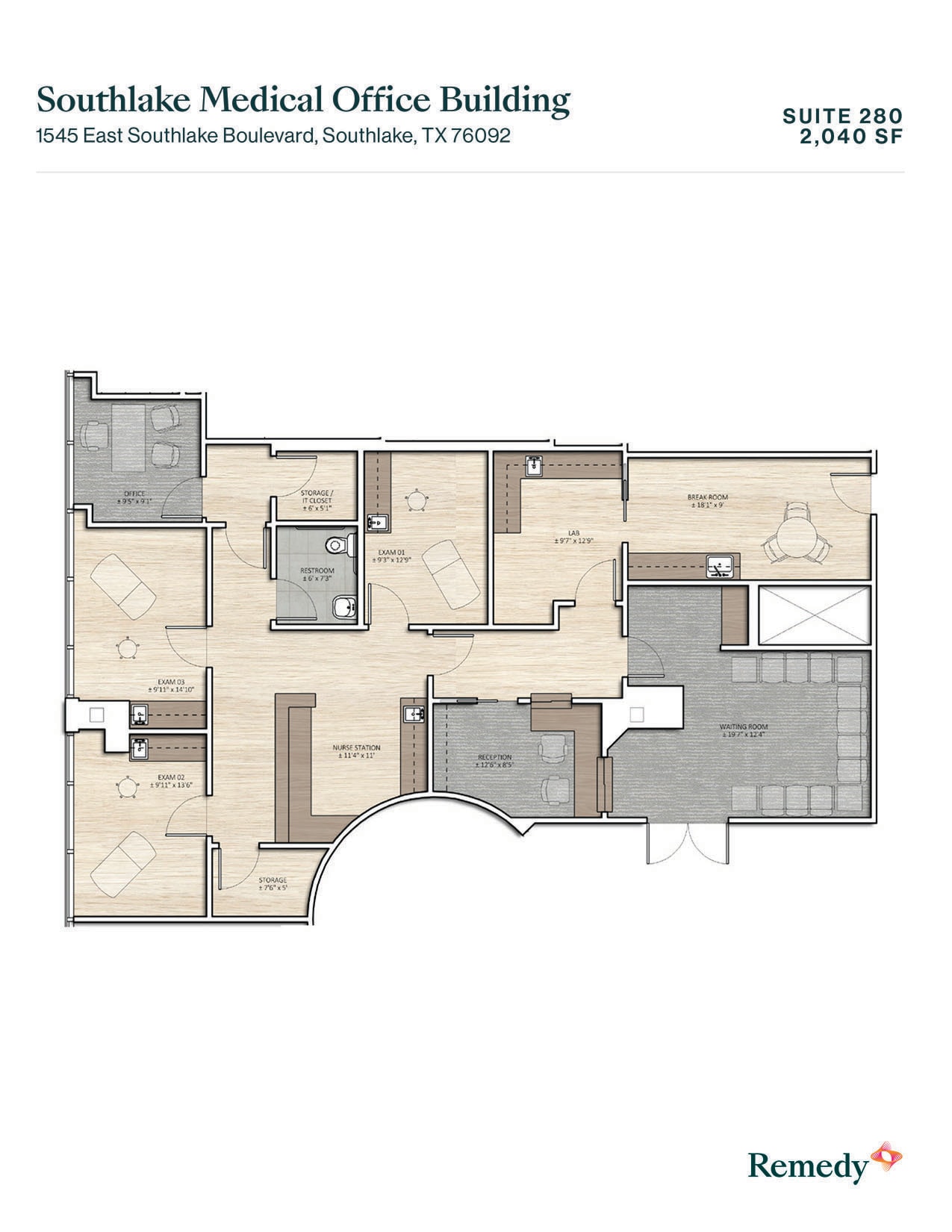 1545 E Southlake Blvd, Southlake, TX for lease Floor Plan- Image 1 of 1