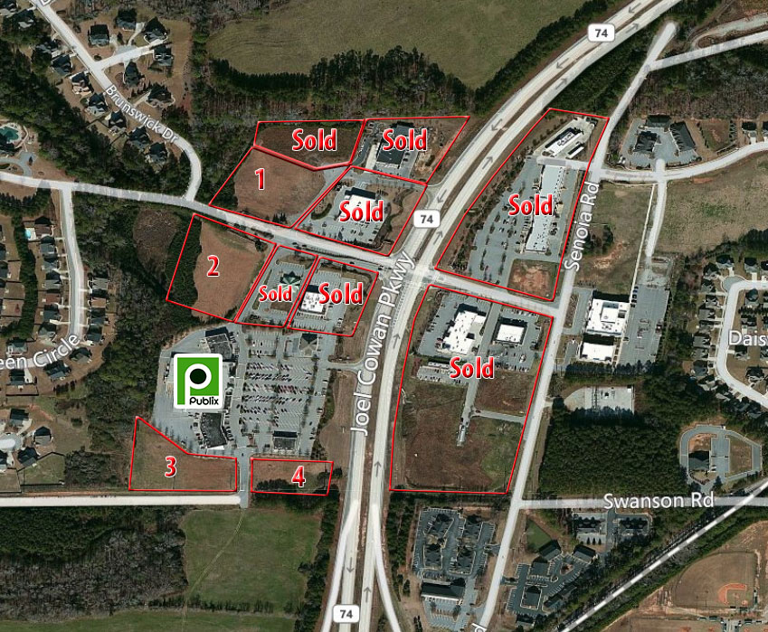 Hwy 74 & Carriage Oaks Dr @ Senio Road, Tyrone, GA for sale Primary Photo- Image 1 of 2