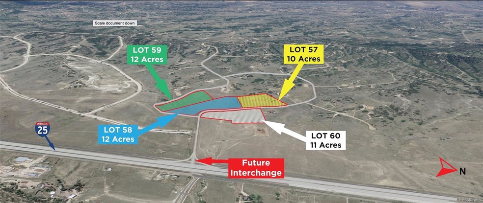 Interstate 25, Castle Rock, CO for sale - Aerial - Image 1 of 1