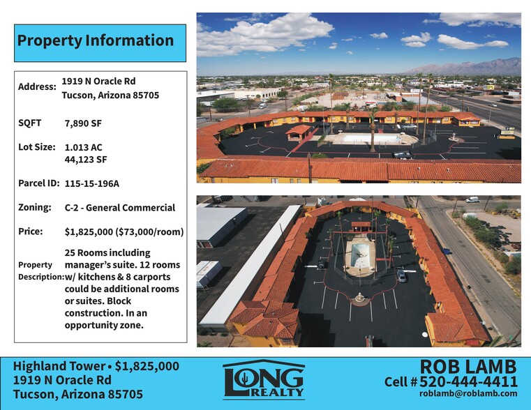 1919 N Oracle Rd, Tucson, AZ à vendre - Photo du bâtiment - Image 2 de 11