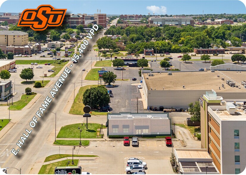 300 E Hall Of Fame Ave, Stillwater, OK à louer - Aérien - Image 2 de 3
