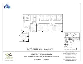 2261 Brookhollow Plaza Dr, Arlington, TX for lease Floor Plan- Image 1 of 1