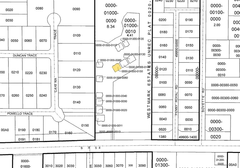 5854 Argerian Dr, Wesley Chapel, FL for lease - Plat Map - Image 3 of 4