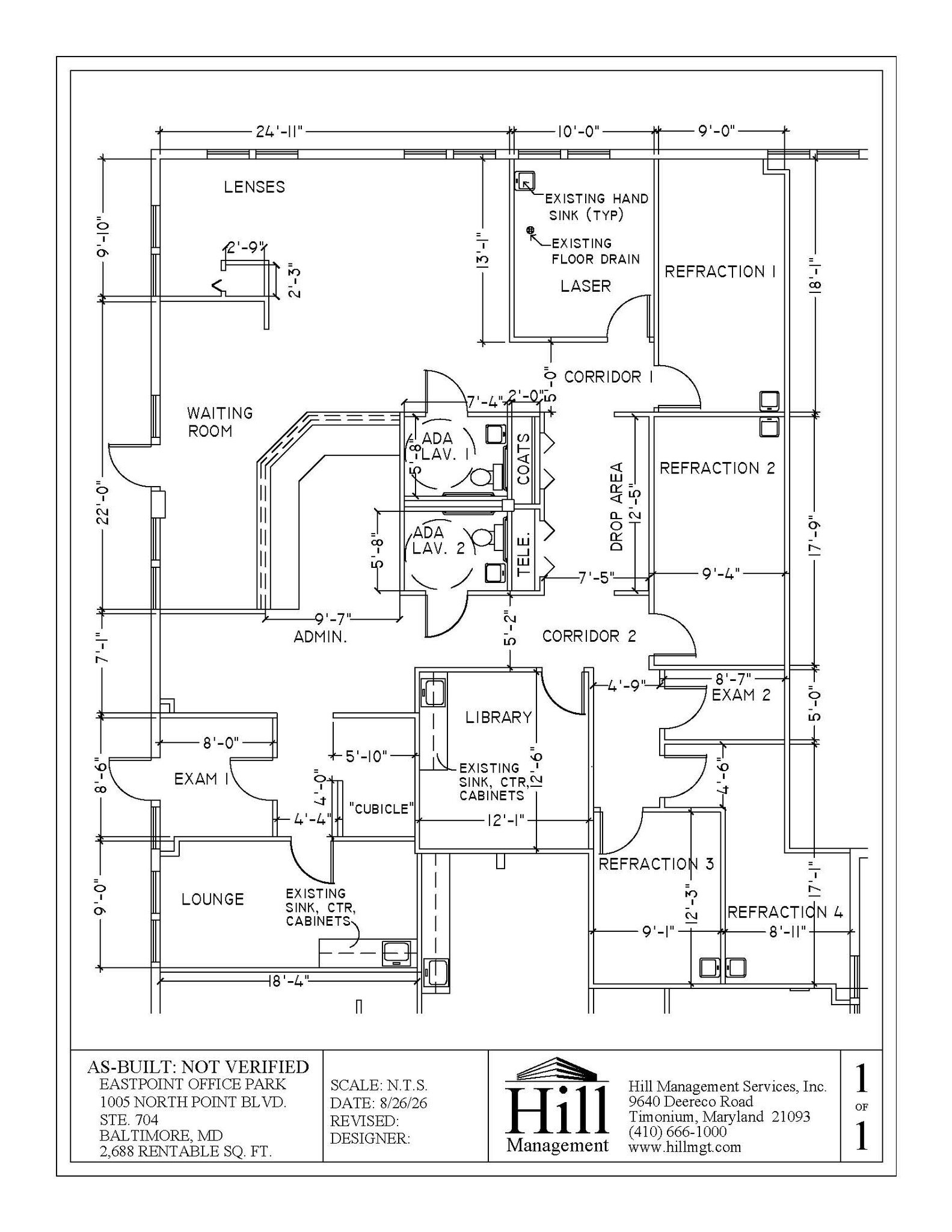 1005 North Point Blvd, Baltimore, MD à louer Plan d’étage- Image 1 de 1