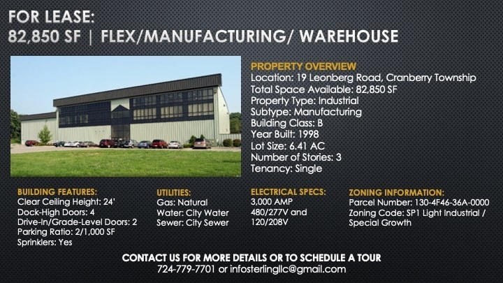 19 Leonberg Rd, Cranberry, PA for lease - Building Photo - Image 2 of 2