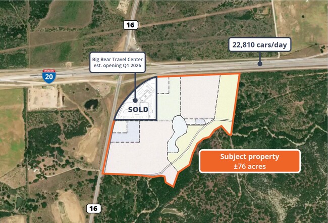 Plus de détails pour I-20 & Hwy 16, Strawn, TX - Terrain à vendre